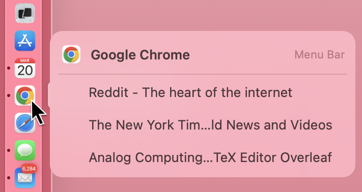 DockMenus